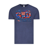 Vintage Denim with god all things are possible usa Vintage Tee - AdoDesignShop