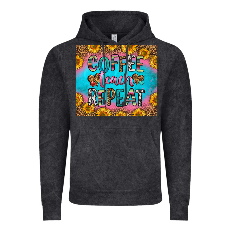 Coffee Teach Repeat Vintage Hoodie by HRA Design Shop | Teevron