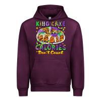 Mauve Wine king cake calories dont count mardi gras Urban Hoodie - CowGirlArtShop