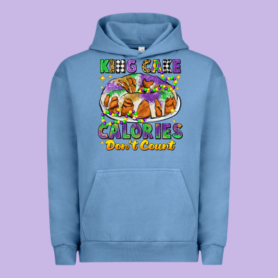 King Cake Calories Dont Count Mardi Gras Urban Hoodie Designed By Cowgirlartshop