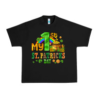 Black my first st patricks day with coins and shamrocks Urban Heavy Tee - AdoDesignShop