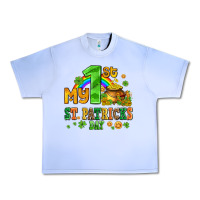 Grape Ice my first st patricks day with coins and shamrocks Urban Heavy Tee - AdoDesignShop