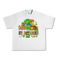Lunar Rock my first st patricks day with coins and shamrocks Urban Heavy Tee - AdoDesignShop