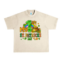 Sandshell my first st patricks day with coins and shamrocks Urban Heavy Tee - AdoDesignShop