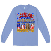 Colony Blue getting star spangled hammered Long Sleeve Tee - NancyCooperArtShop