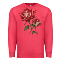 Cardinal Love Rose Premium Sweatshirt - LillyAllenDesigns