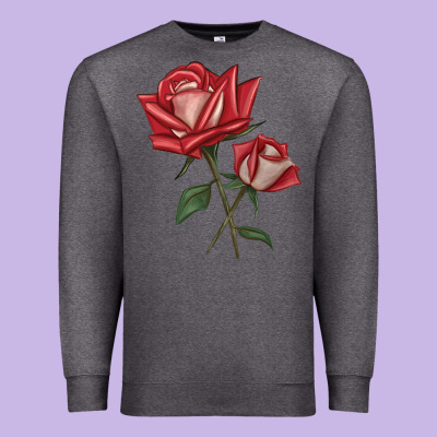 Love Rose Premium Sweatshirt Designed By Lillyallendesigns
