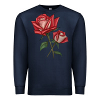 Navy Love Rose Premium Sweatshirt - LillyAllenDesigns
