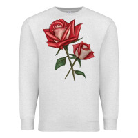 Oatmeal Heather Love Rose Premium Sweatshirt - LillyAllenDesigns