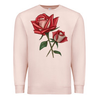 Pale Pink Love Rose Premium Sweatshirt - LillyAllenDesigns