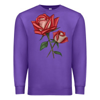 Purple Love Rose Premium Sweatshirt - LillyAllenDesigns