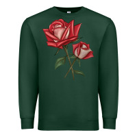 Sports Green Love Rose Premium Sweatshirt - LillyAllenDesigns