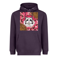 Plum ragdoll cat Heavyweight Hoodie - LillyAllenDesigns