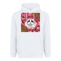 White ragdoll cat Heavyweight Hoodie - LillyAllenDesigns