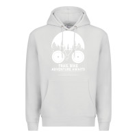 Dove Grey Trail Bike Adventure Awaits Premium Hoodie - Bettercallsaul