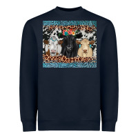 Navy black angus Simmental charolais Heavyweight Sweatshirt - JahusDesignShop