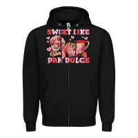 Black sweet like pan dulce Zipper Hoodie - MaliasSmallBusiness