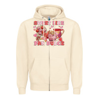 Sandshell sweet like pan dulce Zipper Hoodie - MaliasSmallBusiness