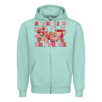 Seafoam sweet like pan dulce Zipper Hoodie - MaliasSmallBusiness