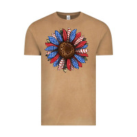 Vintage Camel usa flag camouflage sunflower Vintage Tee - JahusDesignShop