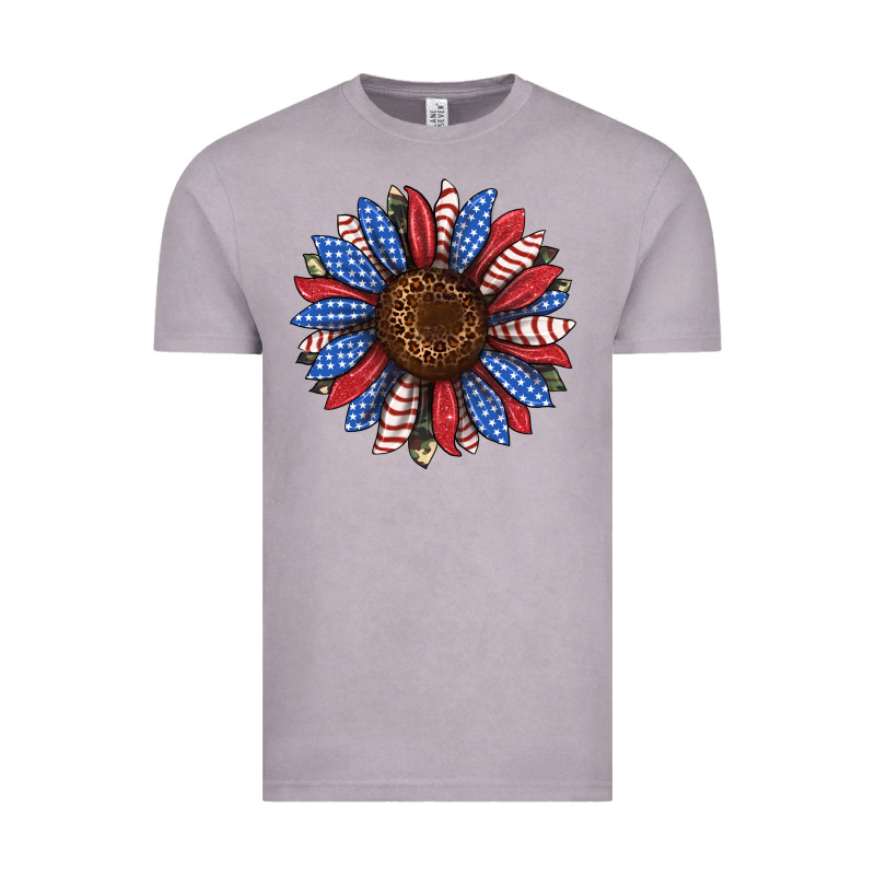 Usa Flag Camouflage Sunflower Vintage Tee by JahusDesignShop | Teevron
