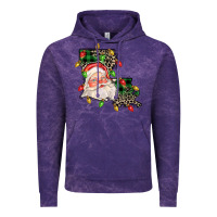 Cloud Purple Louisiana map christmas santa Vintage Hoodie - FaDigitalArtStudio