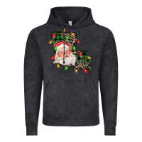 Vintage Black Louisiana map christmas santa Vintage Hoodie - FaDigitalArtStudio