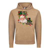 Vintage Coffee Louisiana map christmas santa Vintage Hoodie - FaDigitalArtStudio