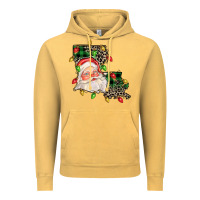 Vintage Mustard Louisiana map christmas santa Vintage Hoodie - FaDigitalArtStudio