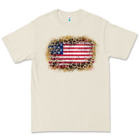 Bone america leopard glitter flag Premium Tee - Zillion Design Studio