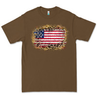 Cacao america leopard glitter flag Premium Tee - Zillion Design Studio