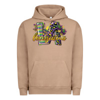 Pigment Burro louisiana leopard mardi gras 12 inches 300 dpi Urban Hoodie - CowGirlArtShop