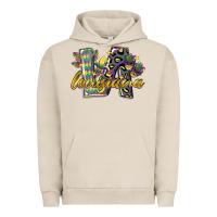 Pigment French Oak louisiana leopard mardi gras 12 inches 300 dpi Urban Hoodie - CowGirlArtShop