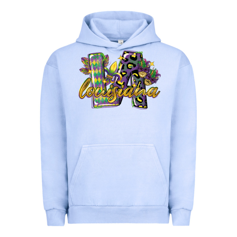 Louisiana Leopard Mardi Gras 12 Inches 300 Dpi Urban Hoodie by CowGirlArtShop | Teevron