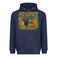 Navy Fall Cutest Pumpkin In The Patch Cute Cow Tumbler Heavyweight Hoodie - LillyAllenDesigns