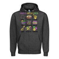Charcoal Heather laissez les bons temps rouler Zipper Hoodie - MaliasSmallBusiness