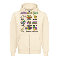Sandshell laissez les bons temps rouler Zipper Hoodie - MaliasSmallBusiness
