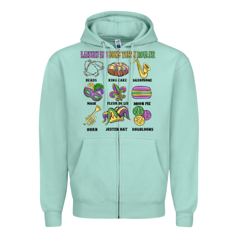 Laissez Les Bons Temps Rouler Zipper Hoodie by MaliasSmallBusiness | Teevron