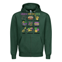 Sports Green laissez les bons temps rouler Zipper Hoodie - MaliasSmallBusiness
