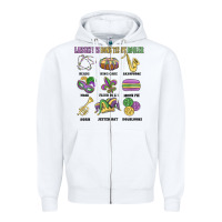White laissez les bons temps rouler Zipper Hoodie - MaliasSmallBusiness