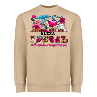 Mushroom costom name valentines day cna certified nursing Heavyweight Sweatshirt - AdoDesignShop