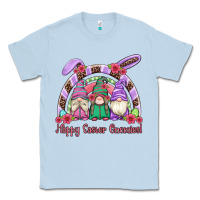 Dusty Blue happy easter gnomies rainbow Classic Tee - Artiststas