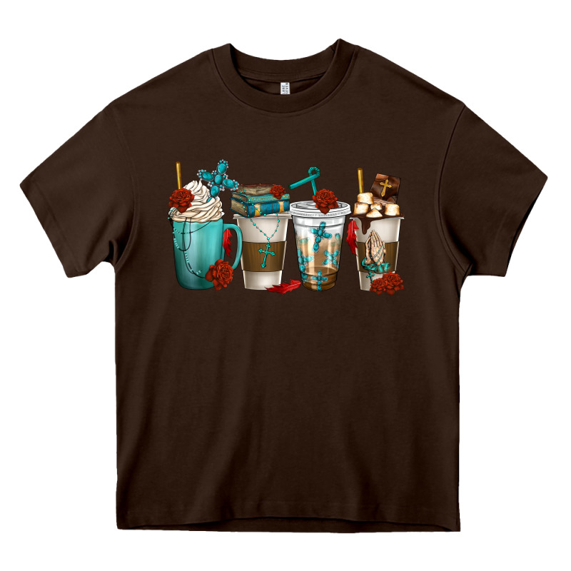 Faith Coffee Cups Heavy Core Tee by texasbilliewilder | Teevron