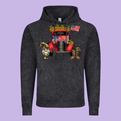 America Soldier Truck Vintage Hoodie Designed By Cowhidedigitalart
