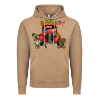 Vintage Coffee america soldier truck Vintage Hoodie - CowhideDigitalArt