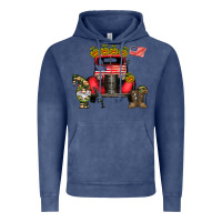 Vintage Denim america soldier truck Vintage Hoodie - CowhideDigitalArt