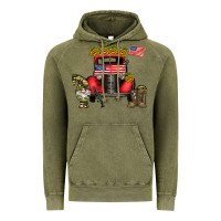 Vintage Olive america soldier truck Vintage Hoodie - CowhideDigitalArt