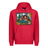 Cardinal western barn with farm animals Premium Hoodie - RanaPortraitStore