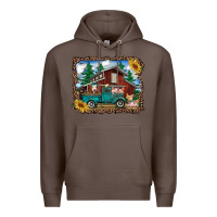 Coffee western barn with farm animals Premium Hoodie - RanaPortraitStore