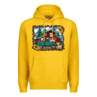 Lemon western barn with farm animals Premium Hoodie - RanaPortraitStore